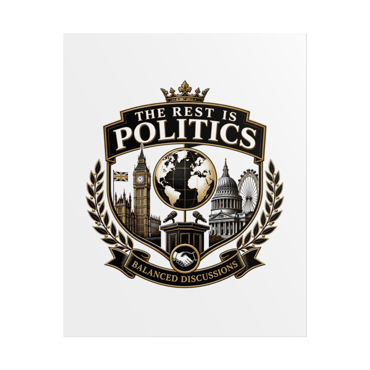 The Rest Is Politics "BALANCED DISCUSSIONS" Poster